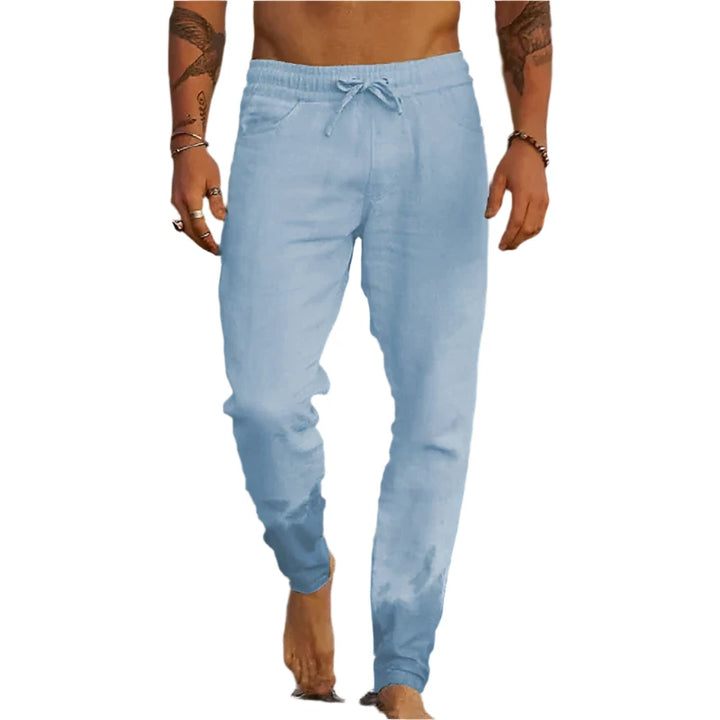 Casual linen trousers for men