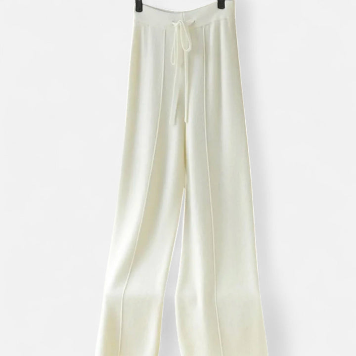 Women’s Wool Wide-Leg Knit Trousers