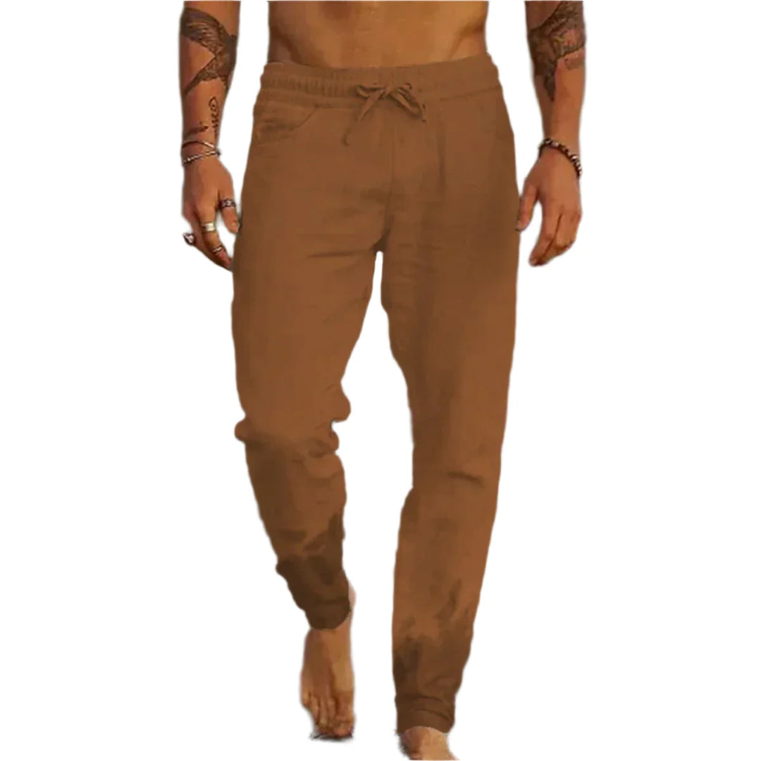 Casual linen trousers for men